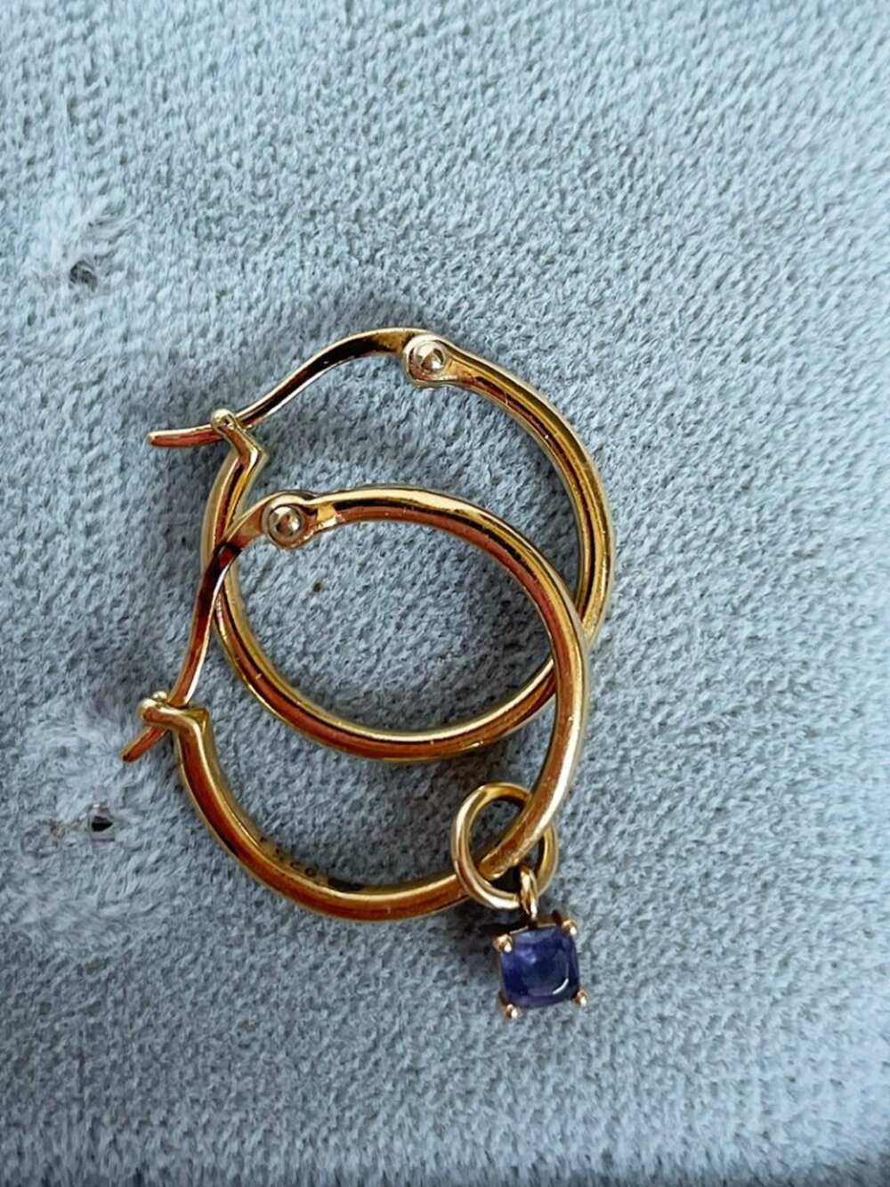 Mejuri Midi Hoops + Mejuri Charm